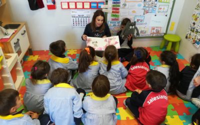 Alumna del grado de infantil de prácticas en nuestro colegio