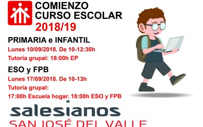 Comienzo del curso escolar