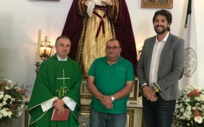 LA HERMANDAD DEL SANTÍSIMO CRISTO DE LA BUENA MUERTE Y NUESRTRA SEÑORA DE LOS DOLORES HA PRESENTADO Y BENDECIDO EL NUEVO ALTAR PARA LA SANTÍSIMA VIRGEN “NTRA. SRA. DEL MAYOR DOLOR”.